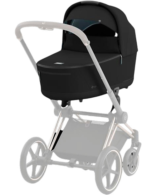 Cybex Navicella Lux Priam4 - Deep Black - Comoda e Spaziosa! Carrozzine e Navicelle