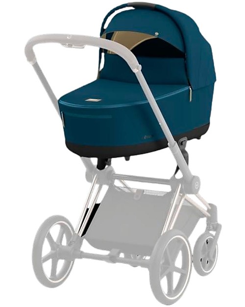 Cybex Navicella Lux Priam4 - Mountain Blue - Comoda e Spaziosa! Carrozzine e Navicelle