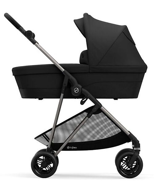 Cybex Navicella Melio 2 - Deep Black - Comoda e Spaziosa! Carrozzine e Navicelle