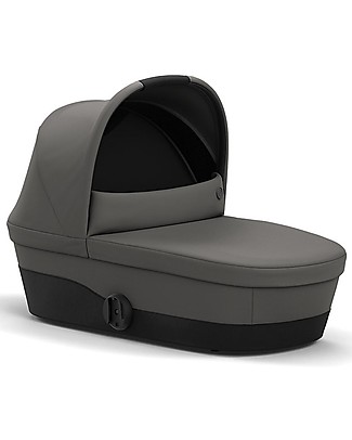 Cybex Navicella Melio 2 - Soho Grey - Comoda e Spaziosa! Carrozzine e Navicelle
