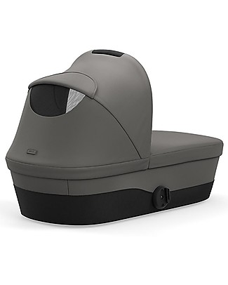 Cybex Navicella Melio 2 - Soho Grey - Comoda e Spaziosa! Carrozzine e Navicelle