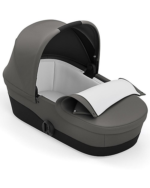 Cybex Navicella Melio 2 - Soho Grey - Comoda e Spaziosa! Carrozzine e Navicelle