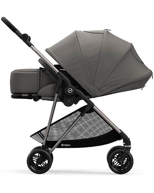 Cybex Navicella Melio 2 - Soho Grey - Comoda e Spaziosa! Carrozzine e Navicelle
