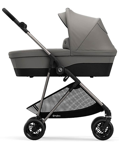 Cybex Navicella Melio 2 - Soho Grey - Comoda e Spaziosa! Carrozzine e Navicelle