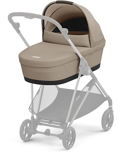 Cybex Navicella Melio - Almond Beige - Comoda e Facile da Trasportare Carrozzine e Navicelle