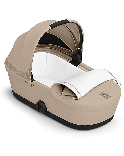 Cybex Navicella Melio - Almond Beige - Comoda e Facile da Trasportare Carrozzine e Navicelle