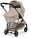 Cybex Navicella Melio - Almond Beige - Comoda e Facile da Trasportare Carrozzine e Navicelle