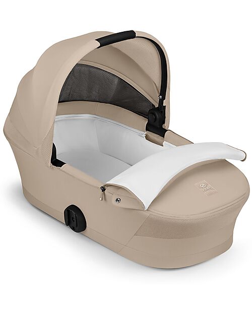 Cybex Navicella Melio - Almond Beige - Comoda e Facile da Trasportare Carrozzine e Navicelle