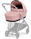 Cybex Navicella Melio - Candy Pink - Comoda e Facile da Trasportare Carrozzine e Navicelle