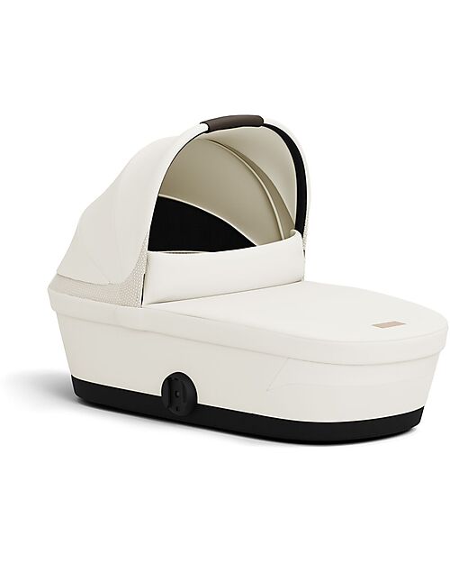 Cybex Navicella Melio - Canvas White - Comoda e Facile da Trasportare Carrozzine e Navicelle