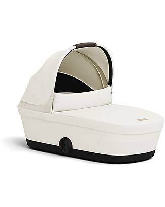 Cybex Navicella Melio - Canvas White - Comoda e Facile da Trasportare Carrozzine e Navicelle