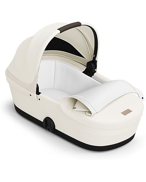 Cybex Navicella Melio - Canvas White - Comoda e Facile da Trasportare Carrozzine e Navicelle