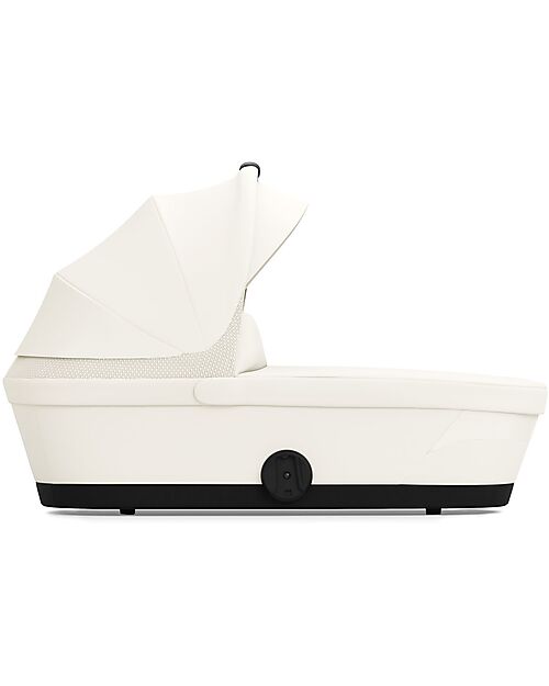 Cybex Navicella Melio - Canvas White - Comoda e Facile da Trasportare Carrozzine e Navicelle