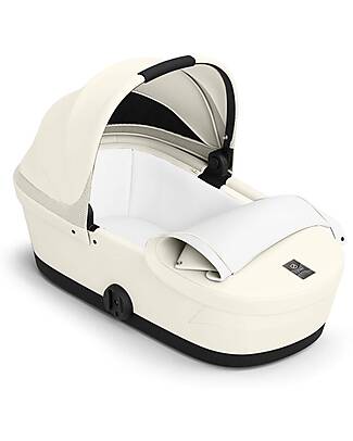Cybex Navicella Melio - Canvas White - Comoda e Facile da Trasportare Carrozzine e Navicelle