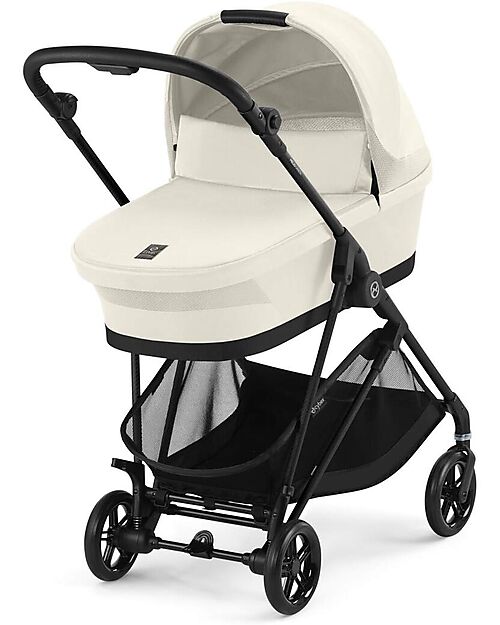 Cybex Navicella Melio - Canvas White - Comoda e Facile da Trasportare Carrozzine e Navicelle