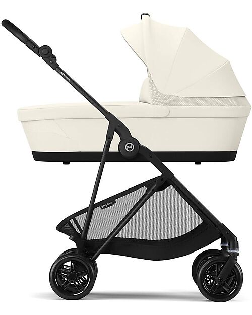 Cybex Navicella Melio - Canvas White - Comoda e Facile da Trasportare Carrozzine e Navicelle