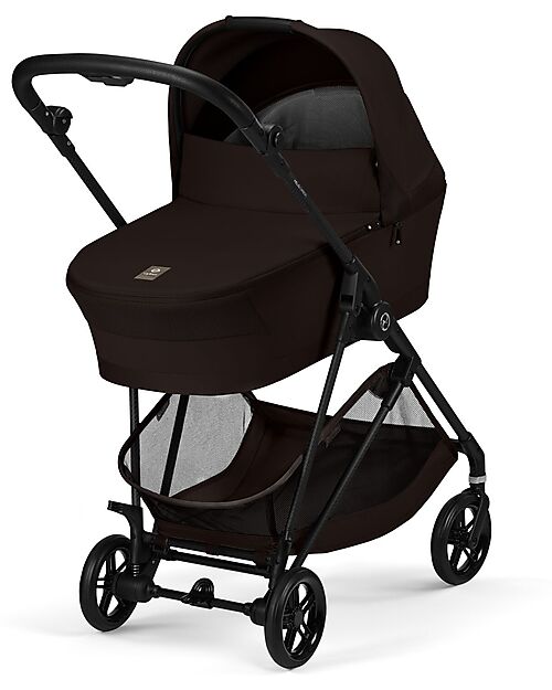 Cybex Navicella Melio - Chocolate Brown - Comoda e Facile da Trasportare Carrozzine e Navicelle