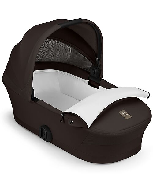 Cybex Navicella Melio - Chocolate Brown - Comoda e Facile da Trasportare Carrozzine e Navicelle