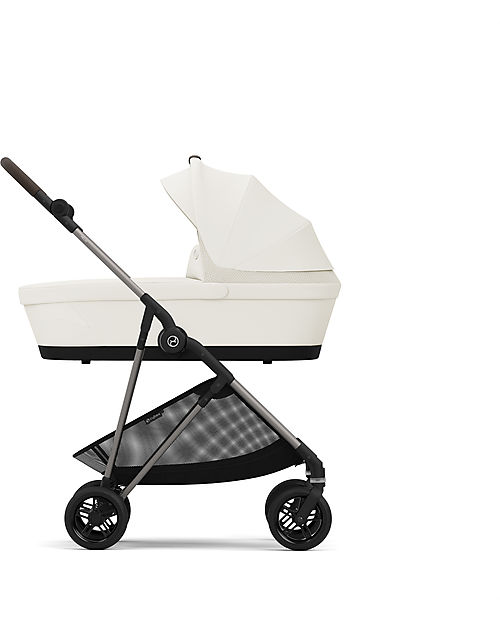 Cybex Navicella Melio - Cotton White - Comoda e Facile da Trasportare Carrozzine e Navicelle