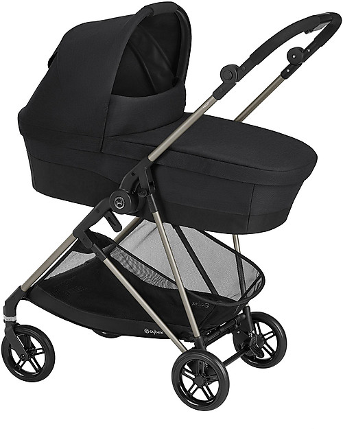 Cybex Navicella Melio - Deep Black - Comodità Urbana Carrozzine e Navicelle