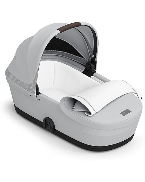 Cybex Navicella Melio - Fog Grey - Comoda e Facile da Trasportare Carrozzine e Navicelle