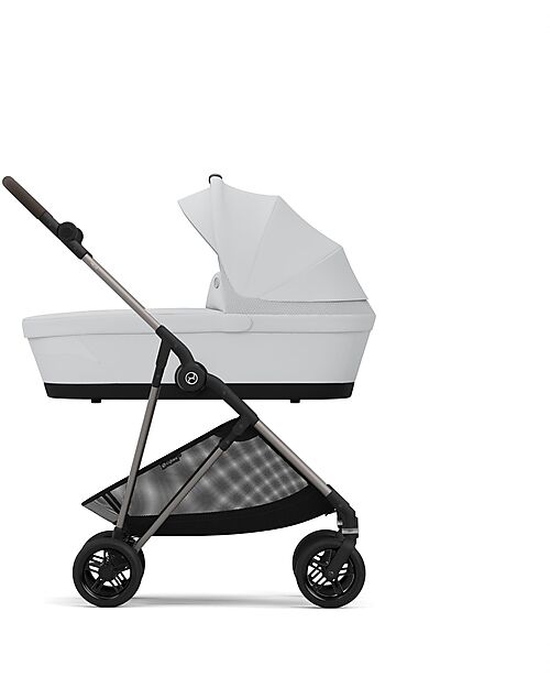Cybex Navicella Melio - Fog Grey - Comoda e Facile da Trasportare Carrozzine e Navicelle