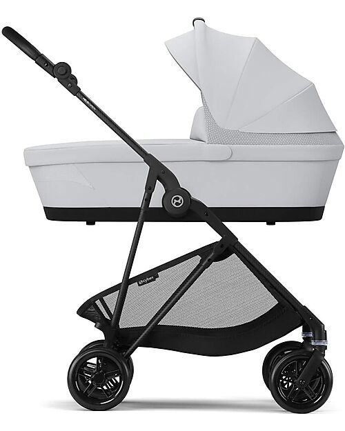Cybex Navicella Melio - Fog Grey - Comoda e Facile da Trasportare Carrozzine e Navicelle