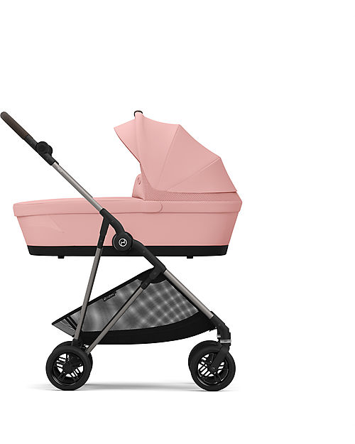 Cybex Navicella Melio - Hibiscus Red - Comoda e Facile da Trasportare Carrozzine e Navicelle