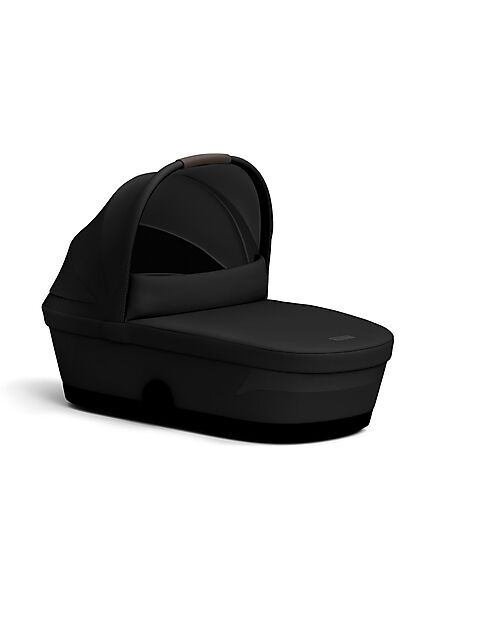 Cybex Navicella Melio - Magic Black - Comoda e Facile da Trasportare Carrozzine e Navicelle