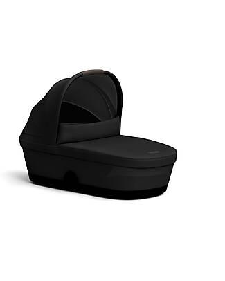 Cybex Navicella Melio - Magic Black - Comoda e Facile da Trasportare Carrozzine e Navicelle