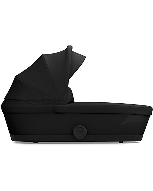 Cybex Navicella Melio - Magic Black - Comoda e Facile da Trasportare Carrozzine e Navicelle