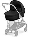 Cybex Navicella Melio - Magic Black - Comoda e Facile da Trasportare Carrozzine e Navicelle