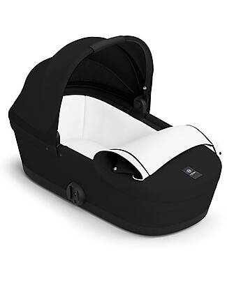 Cybex Navicella Melio - Magic Black - Comoda e Facile da Trasportare Carrozzine e Navicelle