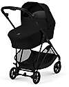 Cybex Navicella Melio - Magic Black - Comoda e Facile da Trasportare Carrozzine e Navicelle