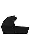 Cybex Navicella Melio - Magic Black - Comoda e Facile da Trasportare Carrozzine e Navicelle