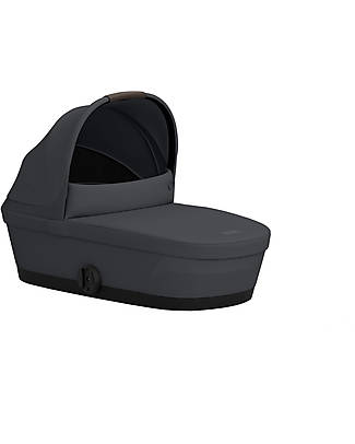 Cybex Navicella Melio - Monument Grey - Comoda e Facile da Trasportare Carrozzine e Navicelle