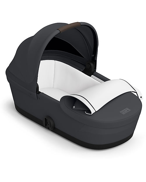 Cybex Navicella Melio - Monument Grey - Comoda e Facile da Trasportare Carrozzine e Navicelle