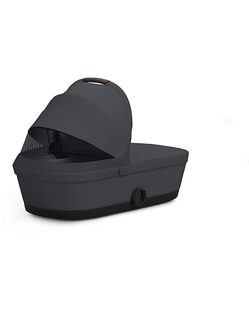 Cybex Navicella Melio - Monument Grey - Comoda e Facile da Trasportare Carrozzine e Navicelle