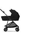 Cybex Navicella Melio - Moon Black - Comoda e Facile da Trasportare Carrozzine e Navicelle