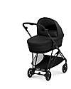 Cybex Navicella Melio - Moon Black - Comoda e Facile da Trasportare Carrozzine e Navicelle