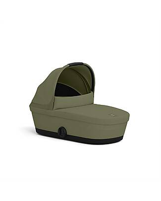 Cybex Navicella Melio - Moss Green - Comoda e Facile da Trasportare Carrozzine e Navicelle