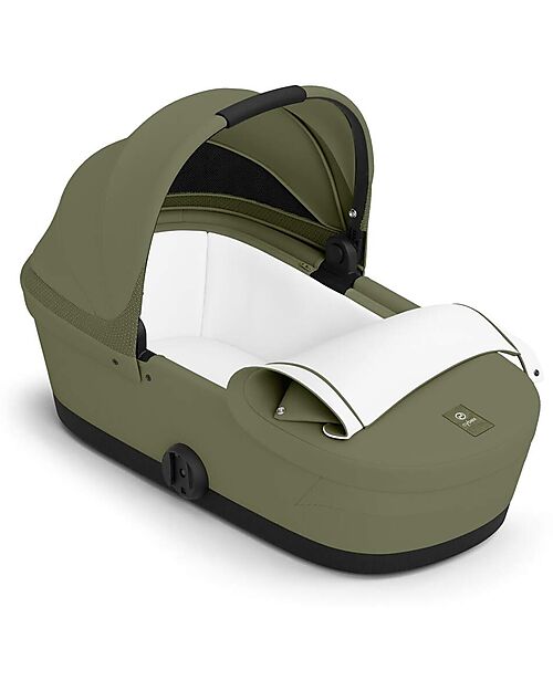 Cybex Navicella Melio - Moss Green - Comoda e Facile da Trasportare Carrozzine e Navicelle
