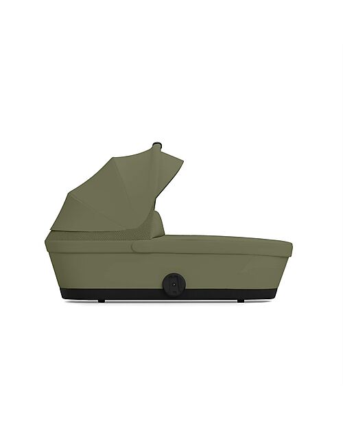 Cybex Navicella Melio - Moss Green - Comoda e Facile da Trasportare Carrozzine e Navicelle