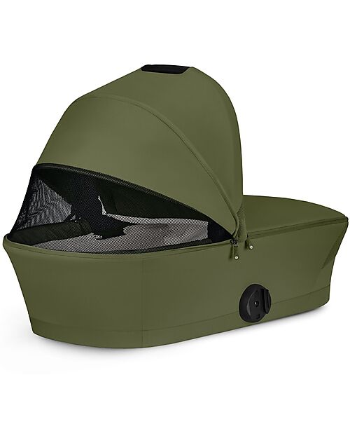 Cybex Navicella Melio - Moss Green - Comoda e Facile da Trasportare Carrozzine e Navicelle