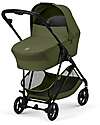 Cybex Navicella Melio - Moss Green - Comoda e Facile da Trasportare Carrozzine e Navicelle