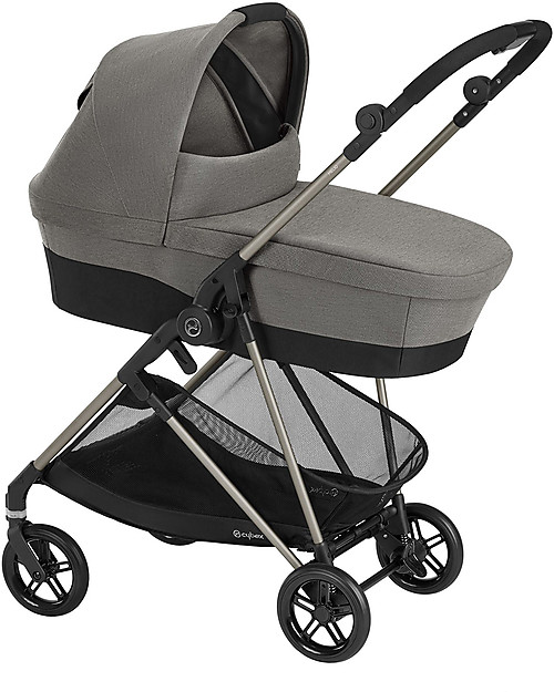 Cybex Navicella Melio - Soho Grey - Comodità Urbana Carrozzine e Navicelle