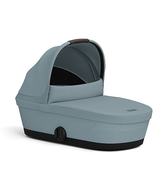 Cybex Navicella Melio - Stormy Blue - Comoda e Facile da Trasportare Carrozzine e Navicelle