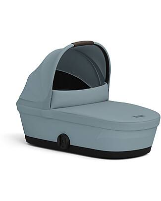 Cybex Navicella Melio - Stormy Blue - Comoda e Facile da Trasportare Carrozzine e Navicelle