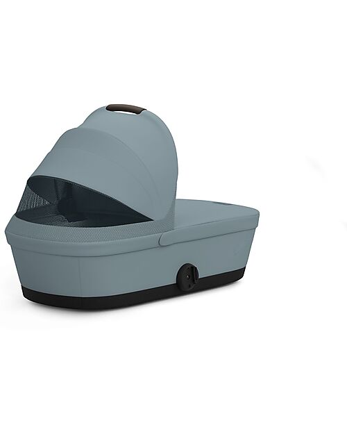 Cybex Navicella Melio - Stormy Blue - Comoda e Facile da Trasportare Carrozzine e Navicelle