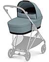 Cybex Navicella Melio - Stormy Blue - Comoda e Facile da Trasportare Carrozzine e Navicelle